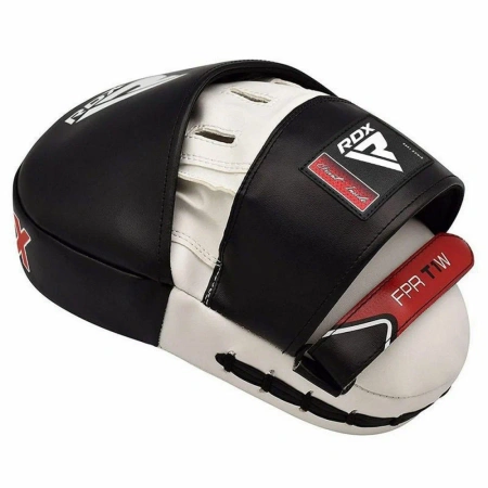 Лапы боксерские изогнутые RDX T1 FPR-T1 бел/черн.