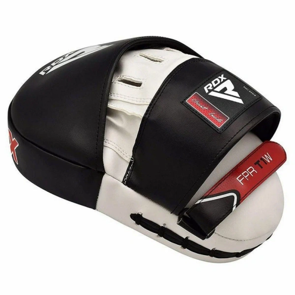 Лапы боксерские изогнутые RDX T1 FPR-T1 бел/черн.