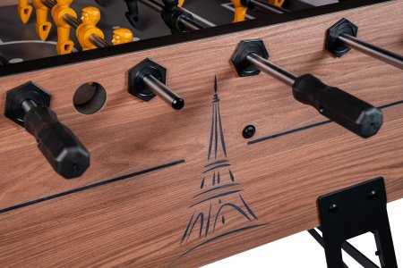 Игровой стол - футбол "Eiffel" коричнево-черный