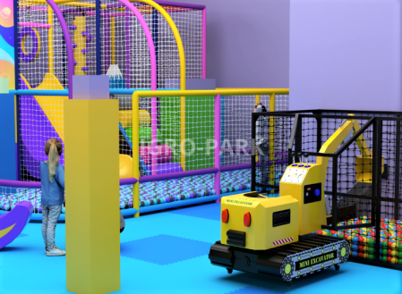 Экскаватор "Mini Excavator" с ограждением и игрой