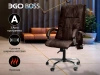 Офисное массажное кресло EGO BOSS EG1001 LKFO ШОКОЛАД (Арпатек)