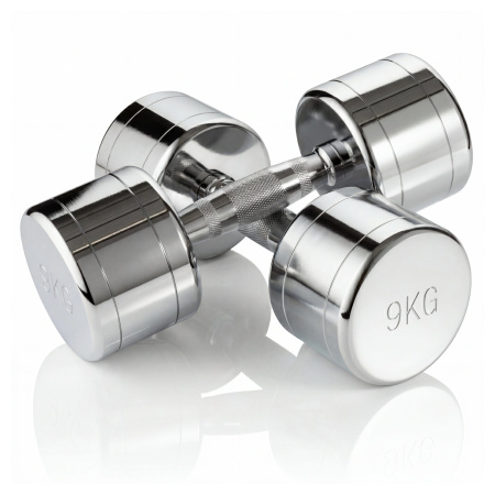 Набор гантелей хром (пары) от 1-10 кг VictoryFit VF-SET110-CR