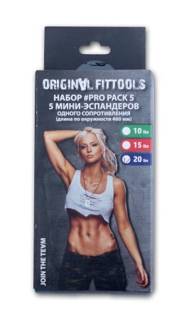 Набор из 5 мини-эспандеров одного сопротивления (20 LBS)