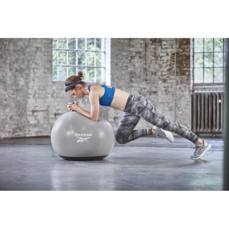 Гимнастический мяч Reebok серо-черный, 65 см, RAB-40016BK_Eur