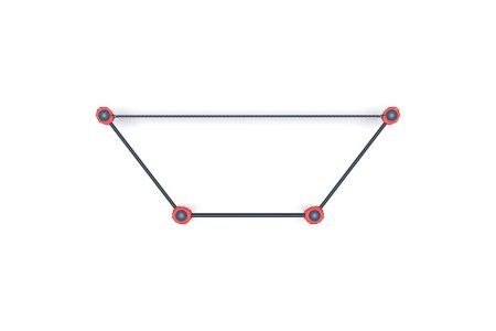 Мишень на стойках квадратная для тестирования инвалидов и лиц с ограниченными возможностями здоровья