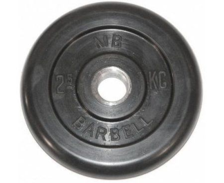 Диски обрезиненные Barbell 2.5 кг. 51 мм.