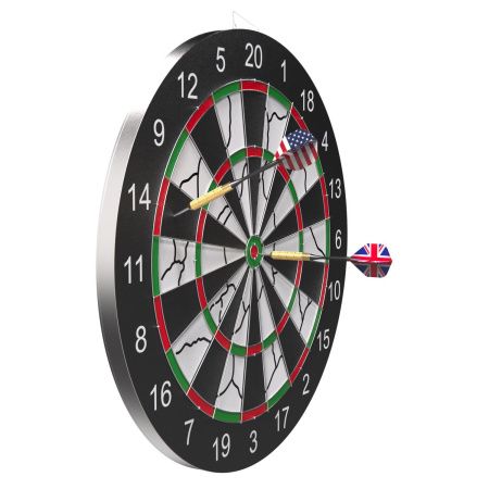 Дартс DFC PRINT двусторонний 45 см, 6 дротиков