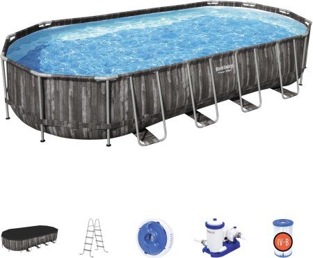 Каркасный бассейн Bestway Power Steel 5611T (732x366x122, с фильтр-насосом)