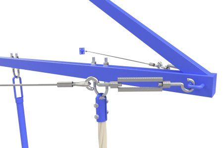 Консоль для шестов и канатов