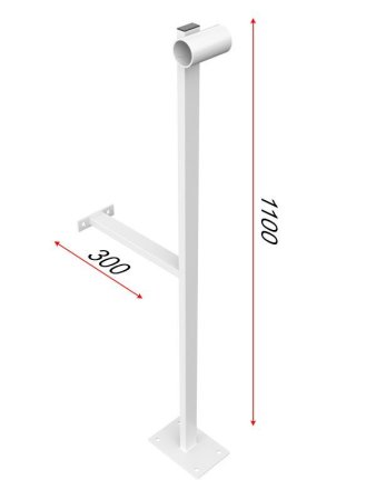 Кронштейн напольно-пристенный однорядный