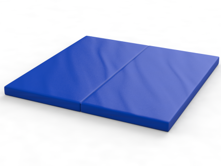 Мат гимнастический складной в одно сложение (синий)