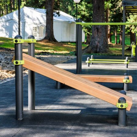 W308 Воркаут Наклонная скамья для упражнений на пресс ZAVODSPORTA