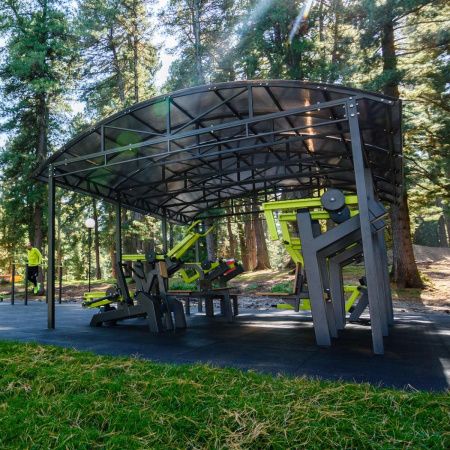 P-5020 Навес для тренажеров теневой 6300х4800х3100 ZAVODSPORTA