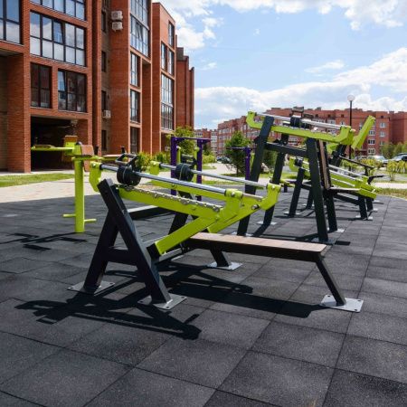 F-2800 Уличный тренажер Жим лежа с переменной нагрузкой ZAVODSPORTA