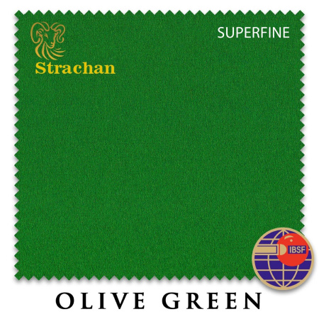 Сукно Strachan Superfine Anti-kick Snooker 193см Olive Green