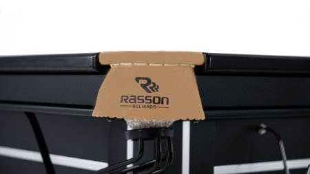 Бильярдный стол для снукера RASSON "Magnum Pro" (12 футов, черный, сланец 50 мм в комплекте с аксессуарами) с системой подогрева плит