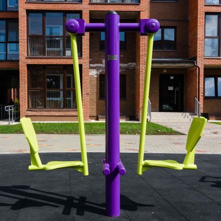 S-1023 Уличный тренажер Жим ногами (двусторонний) ZAVODSPORTA