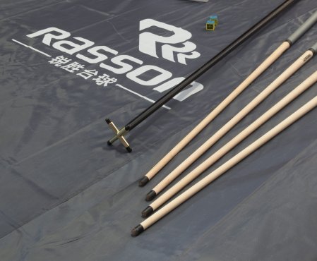 Бильярдный стол для пула "Rasson Acurra" 9 футов (коричневый, сланец 25 мм) в комплекте с плитой, аксессуары и сукно