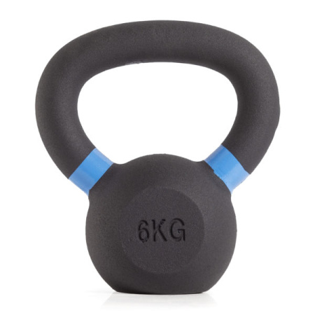 Гиря чугунная с цветным кольцом 6 кг (модель: К-3) VictoryFit VF-KCR060