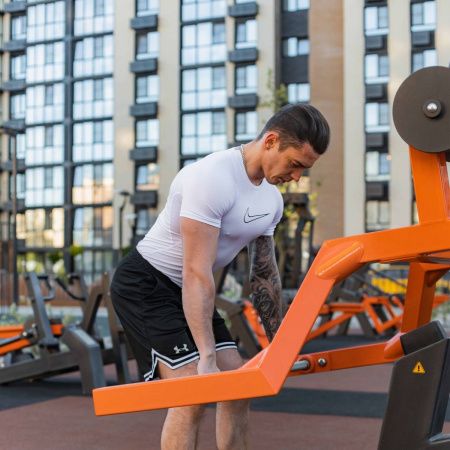 P-1816 Уличный тренажер Мультиштанга с переменной нагрузкой ZAVODSPORTA