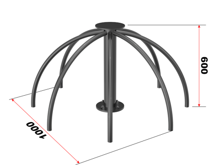 Велопарковка на 8 парковочных мест "Крещатик"