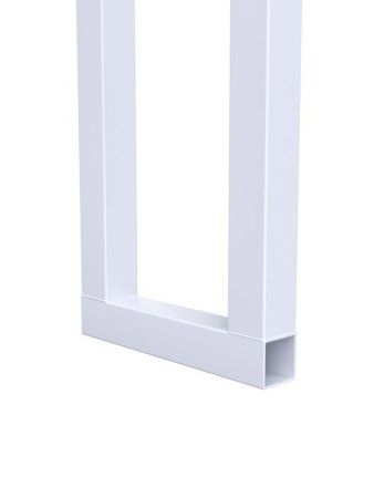 Баскетбольная стойка двухопорная с щитом 1200х900 мм из фанеры на метал. каркасе и массовым кольцом