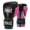 Перчатки тренировочные Everlast Powerlock PU Черный/Розовый 14 Oz
