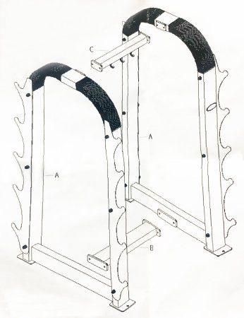 Подставка под 10 грифов