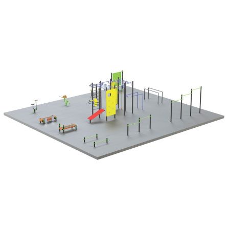 S-1009 Спортивная площадка 210 кв.м ZAVODSPORTA