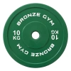 Диск калиброванный BRONZE GYM для пауэрлифтинга зеленый 10 кг