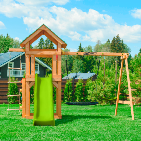 Детский игровой комплекс UNIX Line (6 in 1) Light Green