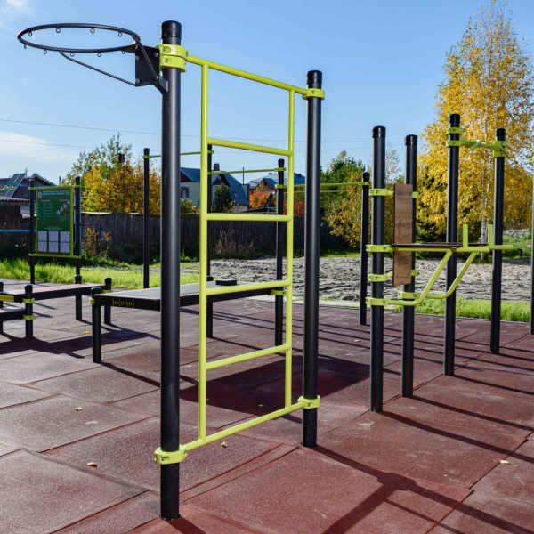 W264 GTO Гимнастический снаряд (шведская стенка) с баскетбольным кольцом ZAVODSPORTA