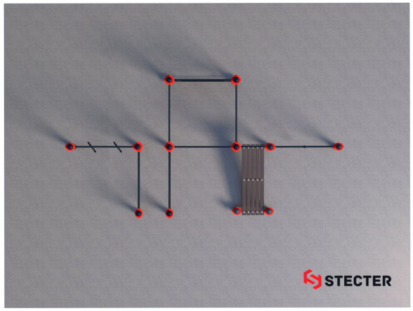 Проект "Воркаут площадка для коттеджа 1-4"