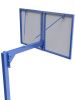 Баскетбольная стойка одноопорная разборная с щитом 1800х1050 мм из метал. листа и усиленным кольцом