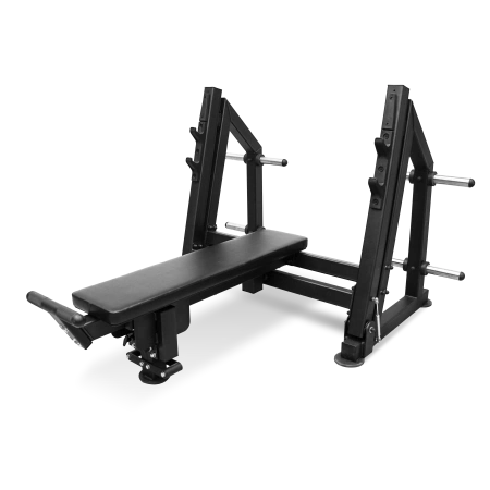 Скамья для жима лёжа с доводчиком, упором и подставкой для ног BRONZE GYM PARTNER ML-901