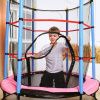 Батут детский DFC SMRKIDS 55" с сеткой, PINK