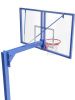 Баскетбольная стойка разборная одноопорная с проф. щитом 1800х1050мм из оргстекла 15 мм и масс.кольцом