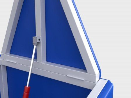 Баскетбольная стойка (мобильная) с щитом 1800х1050 мм из оргстекла 10 мм (вынос 3,25 м)