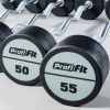 Набор изогнутых полиуретановых штанг (шаг 5 кг, 5 шт) PROFI-FIT 35-55 кг