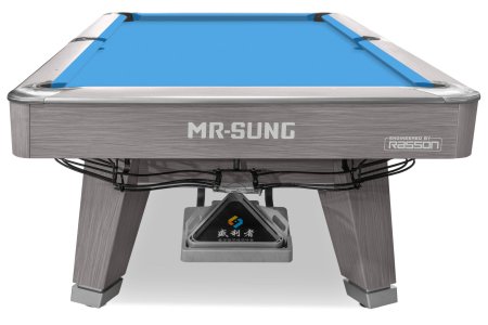 Бильярдный стол для пула "Rasson Acurra" 9 футов (серый, сланец 25 мм) в комплекте с плитой, аксессуары и сукно