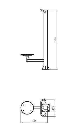 Тренажер "Твистер стоя" из стали