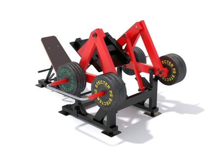 Уличный тренажер "Жим ногами" с изменяемой нагрузкой