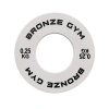 Диск калиброванный BRONZE GYM для пауэрлифтинга белый 0,25 кг