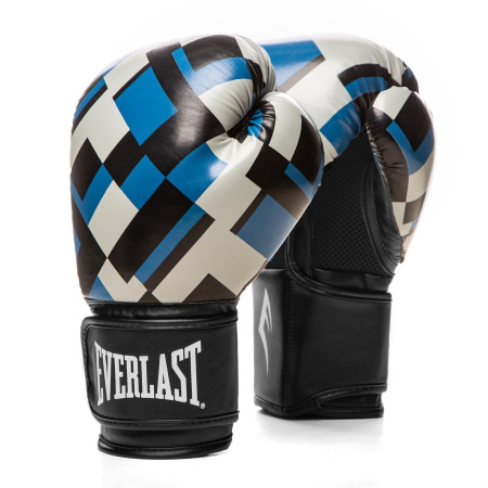 Перчатки тренировочные Everlast Spark Синяя клетка 14 Oz