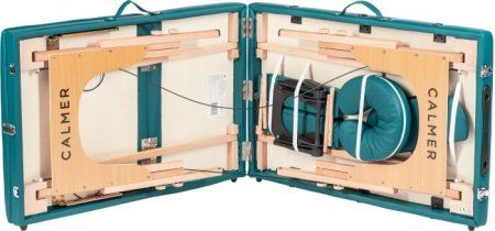 Массажный стол Calmer Bamboo Three 60 (бирюзовый)