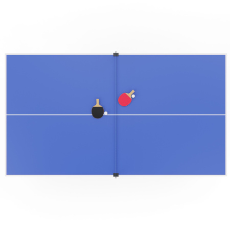 Теннисный стол DFC RQ24002, размер по стандарту ITTF 274 x 152, с сеткой и ракетками