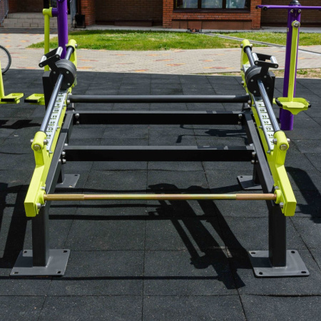 F-2813 Уличный тренажер Становая тяга с переменной нагрузкой ZAVODSPORTA