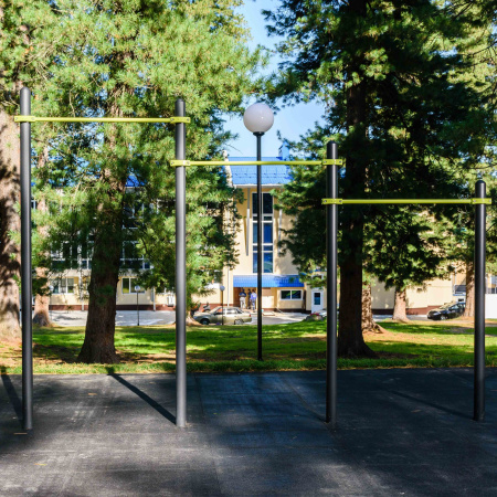 W311 GTO Перекладины разноуровневые для подтягивания из виса на высокой перекладине  ZAVODSPORTA