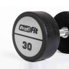 Гантельный ряд полиуретановый (шаг 2,5 кг, 5 пар) PROFI-FIT 27,5-37,5 кг