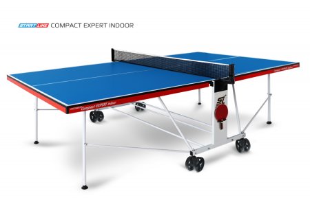 Теннисный стол StartLine Compact EXPERT Indoor синий